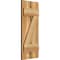 Ekena Millwork Spaced Board-n-Batten Shutters w/Z-Bar, Rough Sawn Western Red Cedar, 11 1/4W x 27H, PR RBS06Z11X027RWR - alternate 3
